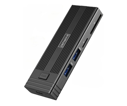 Akcesoria do dysków Zenwire Obudowa na dysk HUB USB-C 7w1 SSD M.2 NVME PCIE SATA SD